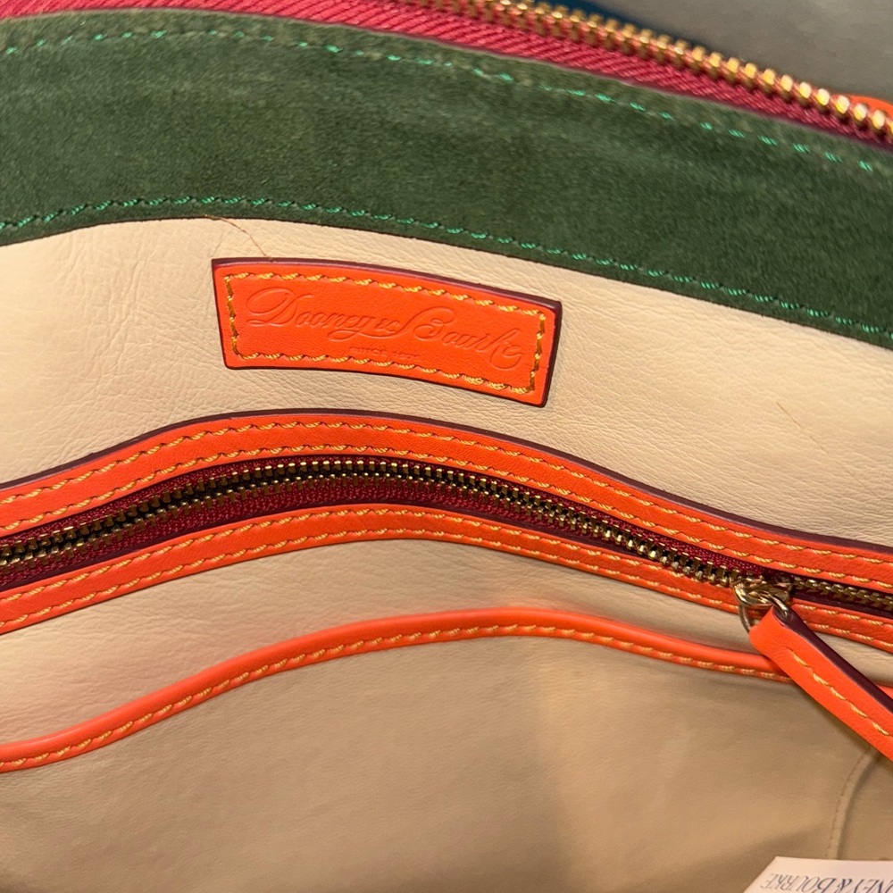 Dooney & Bourke Camden Salmon Florentine Italian Leather NWT RARE! HTF - Picture 9 of 15